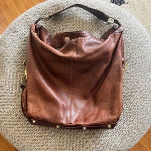 Rebecca Minkoff Nikki boho brown leather bag